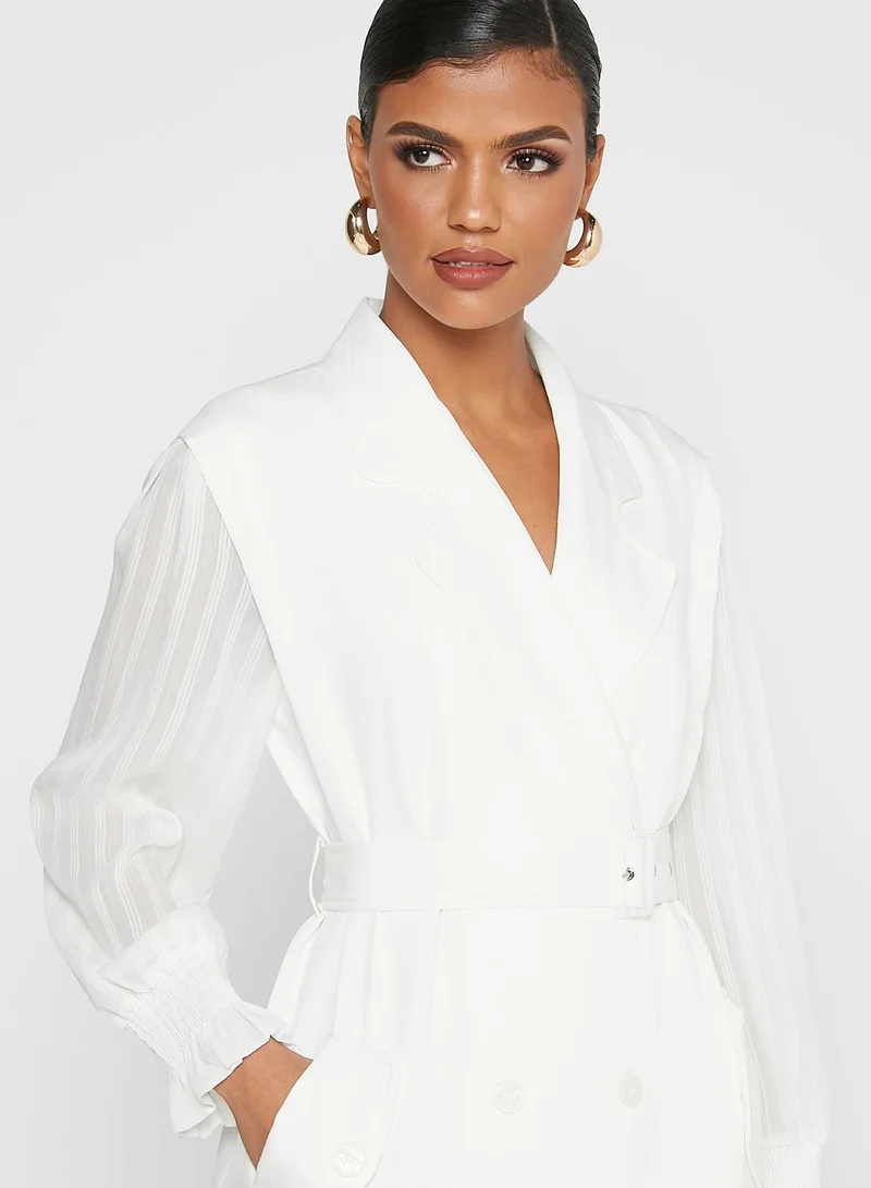 Khizana Belted Blazer Dress