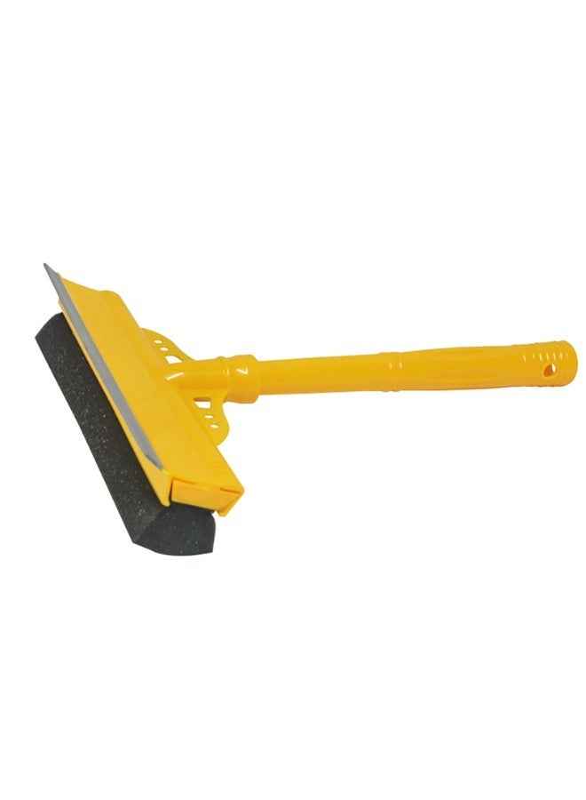 Multi-Purpose Window Cleaning Squeegee with Sponge and Rubber Blade, Glass & Mirror Cleaning Tool with Han