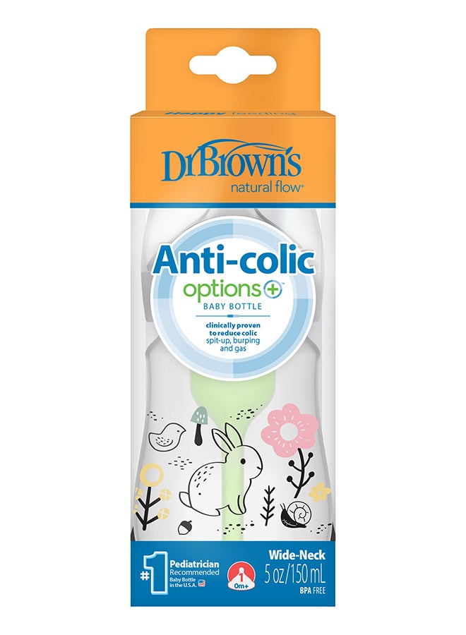 Dr. Brown’s PP W-N Anti-Colic Options+ Designer Baby Bottle 150 ML, Woodland Bunny Design, 1-Pack - Image 2