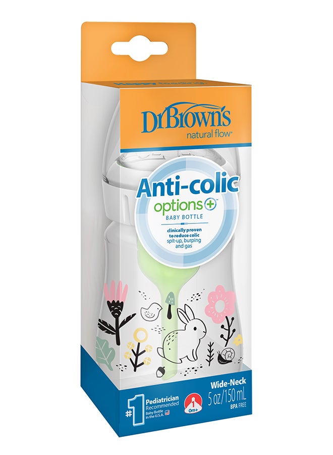 Dr. Brown’s PP W-N Anti-Colic Options+ Designer Baby Bottle 150 ML, Woodland Bunny Design, 1-Pack - Image 3