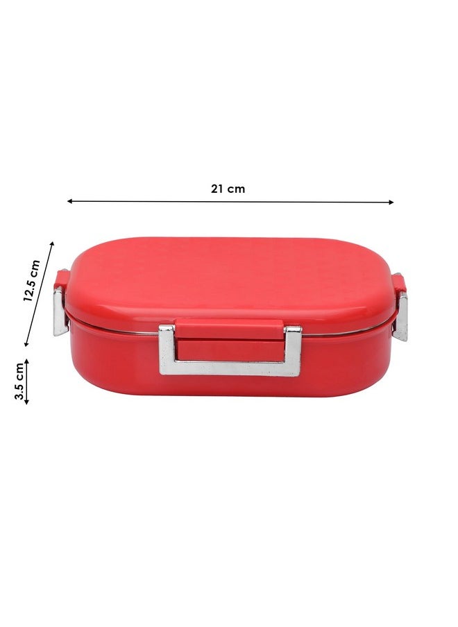 JAYPEE JAYPEE Stainless Steel Insulated Lunch Box Snapsteel, Red, 650 ml, Airtight Tiffin Box for School Kids |Spillproof with Silicon Seal | Food Grade | BPA Free  - Image 5