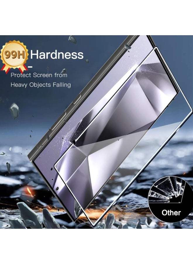 WAIKIL Samsung Galaxy S24 Ultra Screen Protector 2-Pack, Includes Lens Protector, HD Clear Protective Film for 6.8-inch S24 Ultra, 3D Curved Upgrade, Easy Installation, Military-Grade Protection, Case-Friendly  - Image 2
