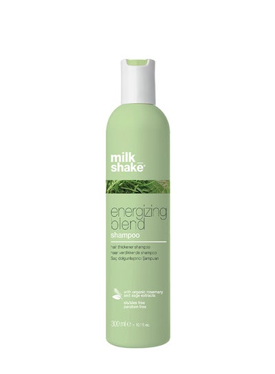Milk Shake Energizing Blend Shampoo – Rosemary, Sage & Essential Oils for Fine, Thinning & Fragile Hair – Gentle Cleanser with Panthenol for Scalp Stimulation, Density, Strength & Refreshing Feel,