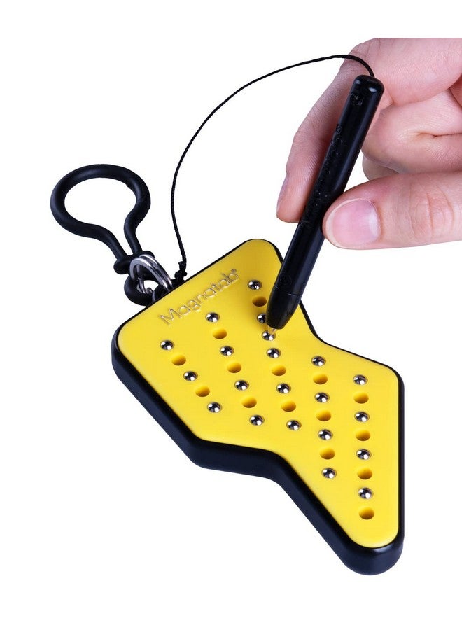 PlayMonster Magnatab Minis - Lightning Bolt - Sensory Fidget Toy - Drawing Tool - Satisfying Sounds - Travel-Friendly - Ages 3+ - Image 1