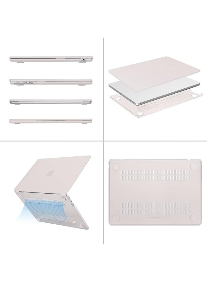 بروماس غطاء حماية صلب مقاوم للخدوش لجهاز MacBook Air مقاس 13 بوصة، متوافق مع موديلات M5 2026، M4 2025، M3، M2 2024-2022، A3449، A3240، A3113، A2681، لون رمادي حجري. - Image 3