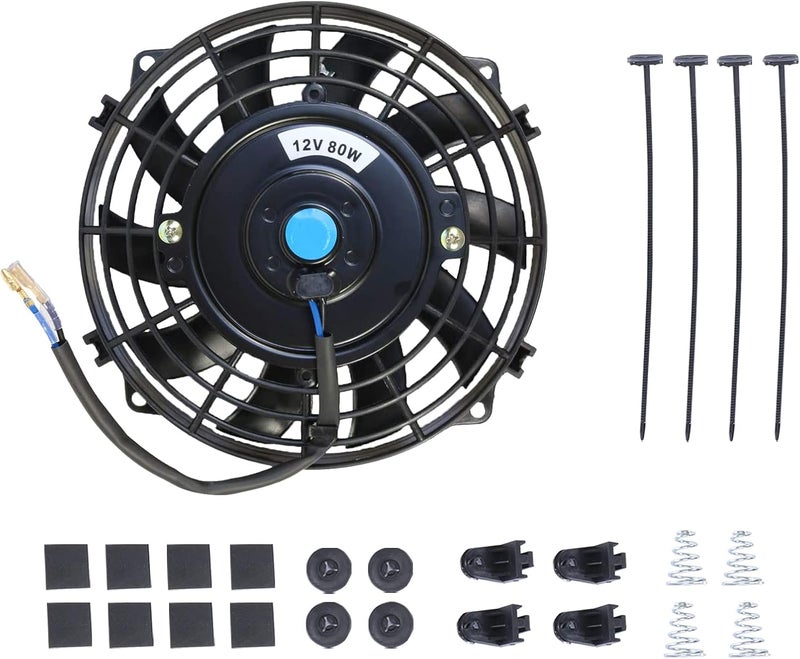 BATONECO 7" Electric Radiator Cooling Fan Assembly Kit - Image 1
