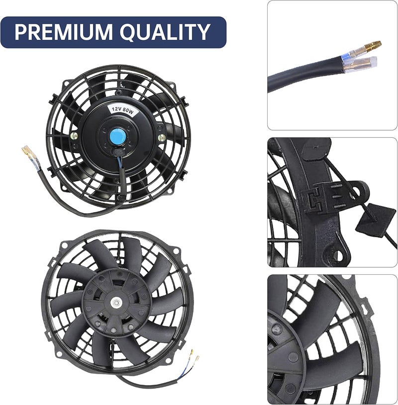 BATONECO 7" Electric Radiator Cooling Fan Assembly Kit - Image 3