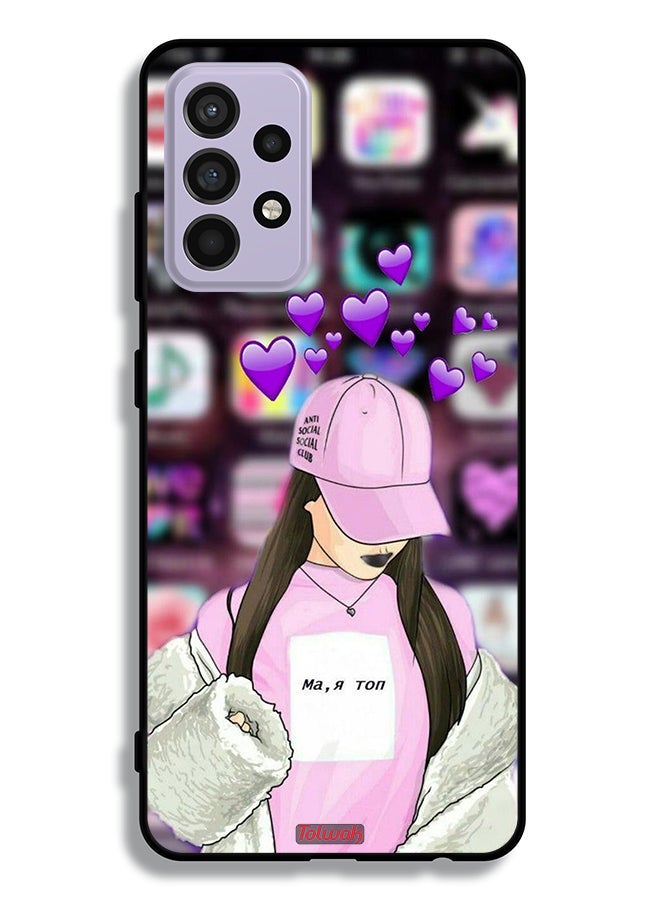 Tolwak Samsung Galaxy A52 4G Protective Case Cover Anti Social Club - Image 1