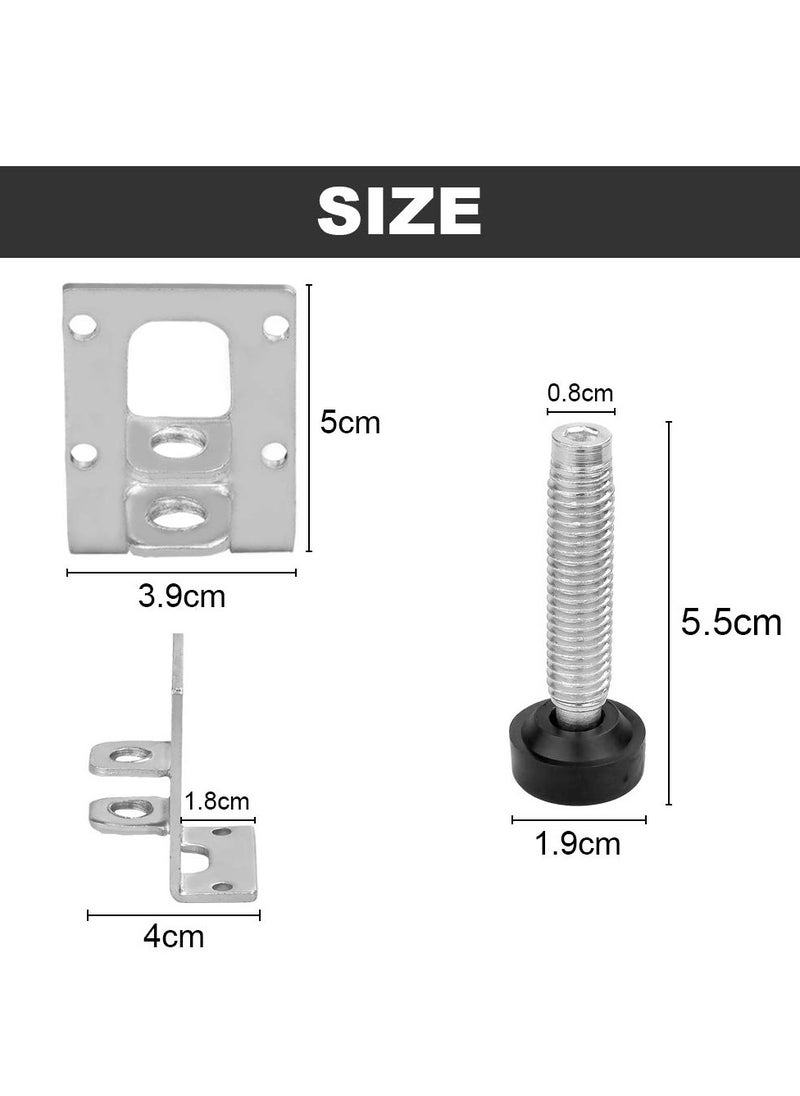 SYOSI - Heavy Duty Leveling Feet, 4 Pcs Furniture Leveling Feet Adjustable Feet, for Workbench Baseboard Adjustable Brackets, for Furniture,Table, Sofa, Cabinets, Cabinets, Workbench (5 x 4 x 3.9cm) - Image 1