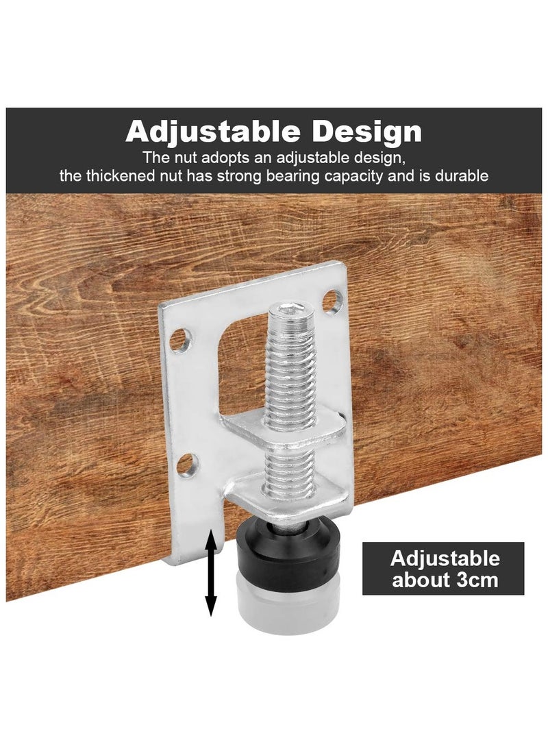 SYOSI - Heavy Duty Leveling Feet, 4 Pcs Furniture Leveling Feet Adjustable Feet, for Workbench Baseboard Adjustable Brackets, for Furniture,Table, Sofa, Cabinets, Cabinets, Workbench (5 x 4 x 3.9cm) - Image 1