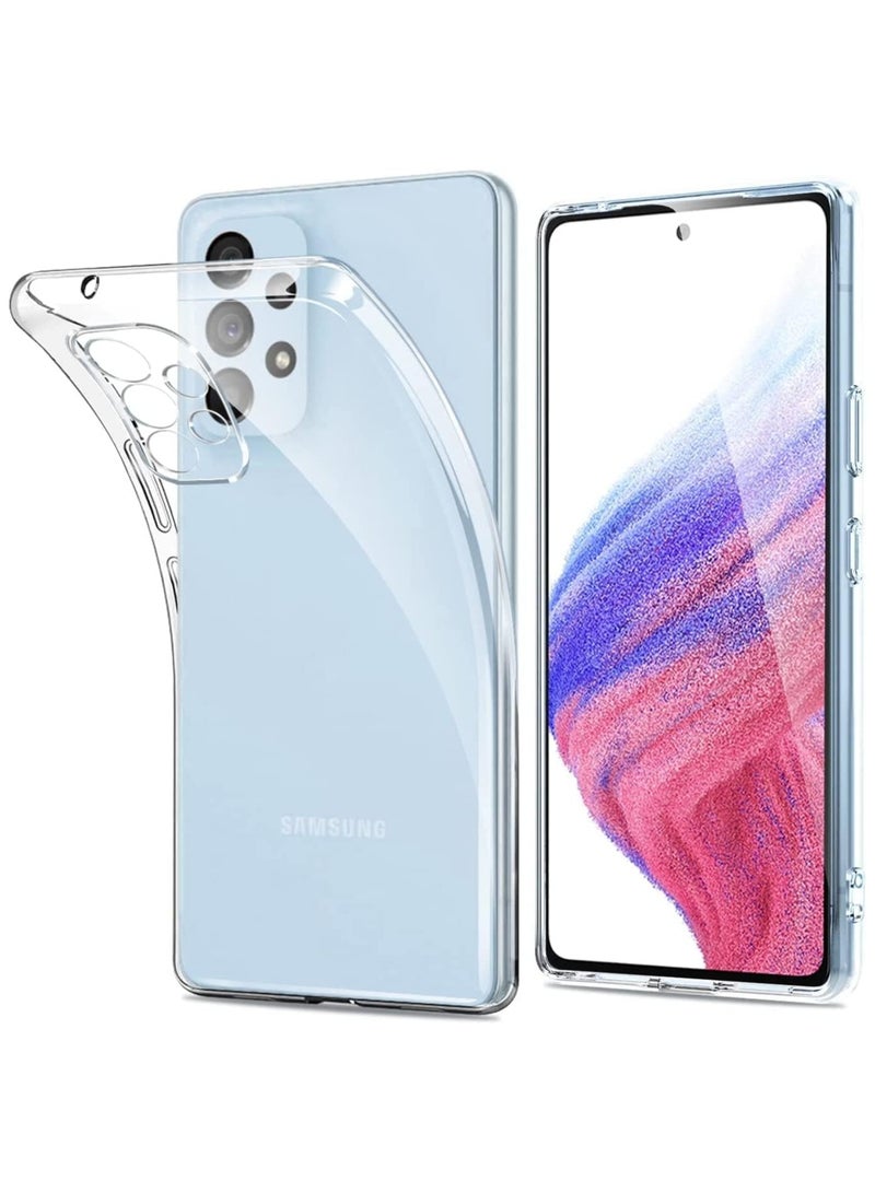 فواتير غطاء شفاف مرن ضد الصدمات لهاتف Samsung Galaxy A73 – غطاء خلفي نحيف من مادة TPU الشفافة مع زوايا معززة للحماية القصوى - Image 2