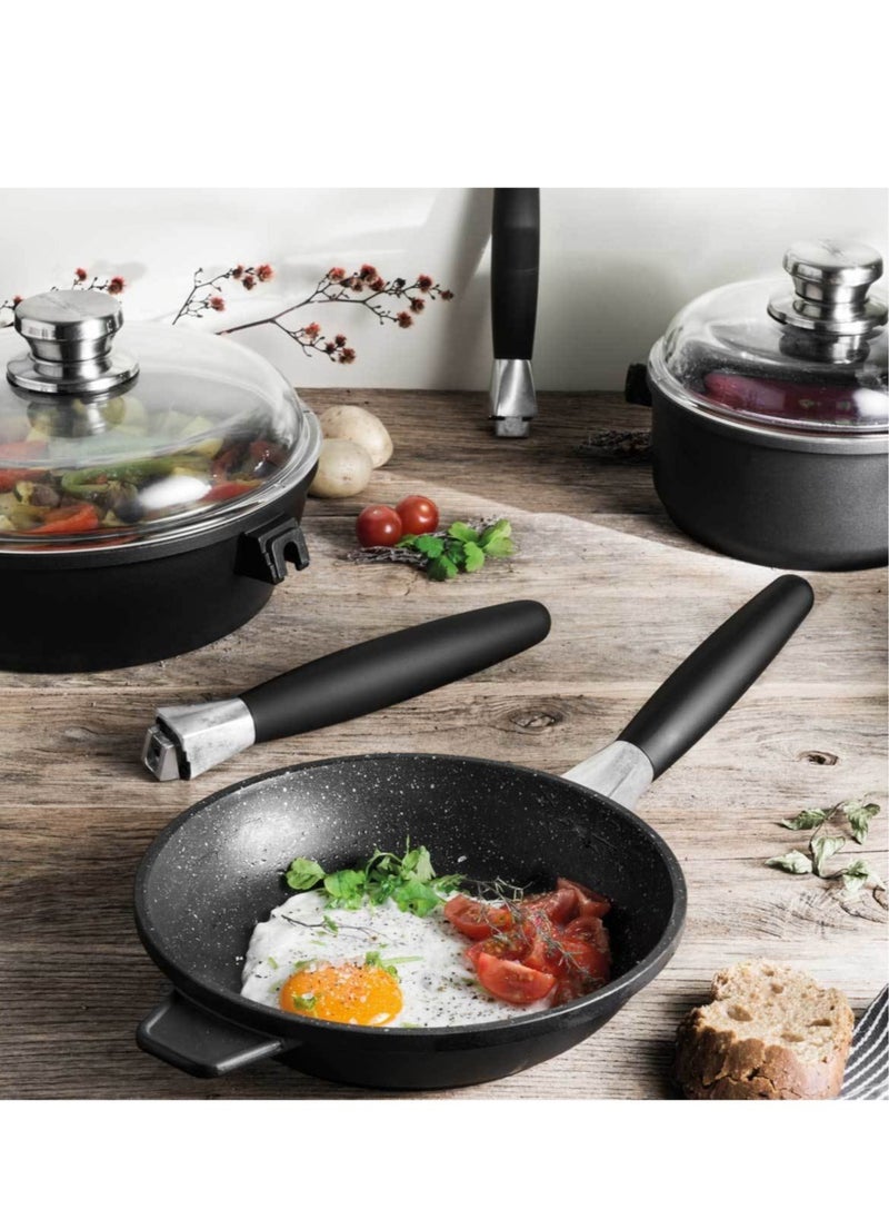 Berghoff Eurocast Professional Series Non-Stick Fry Pan With Detachable Handle 20 cm  - Image 4