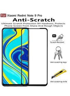 ELTRAZONE واقي شاشة زجاجي كامل من الحافة إلى الحافة لهاتف Xiaomi Redmi Note 9S / Redmi Note 9 Pro / Redmi 9 Pro Max  - Image 2