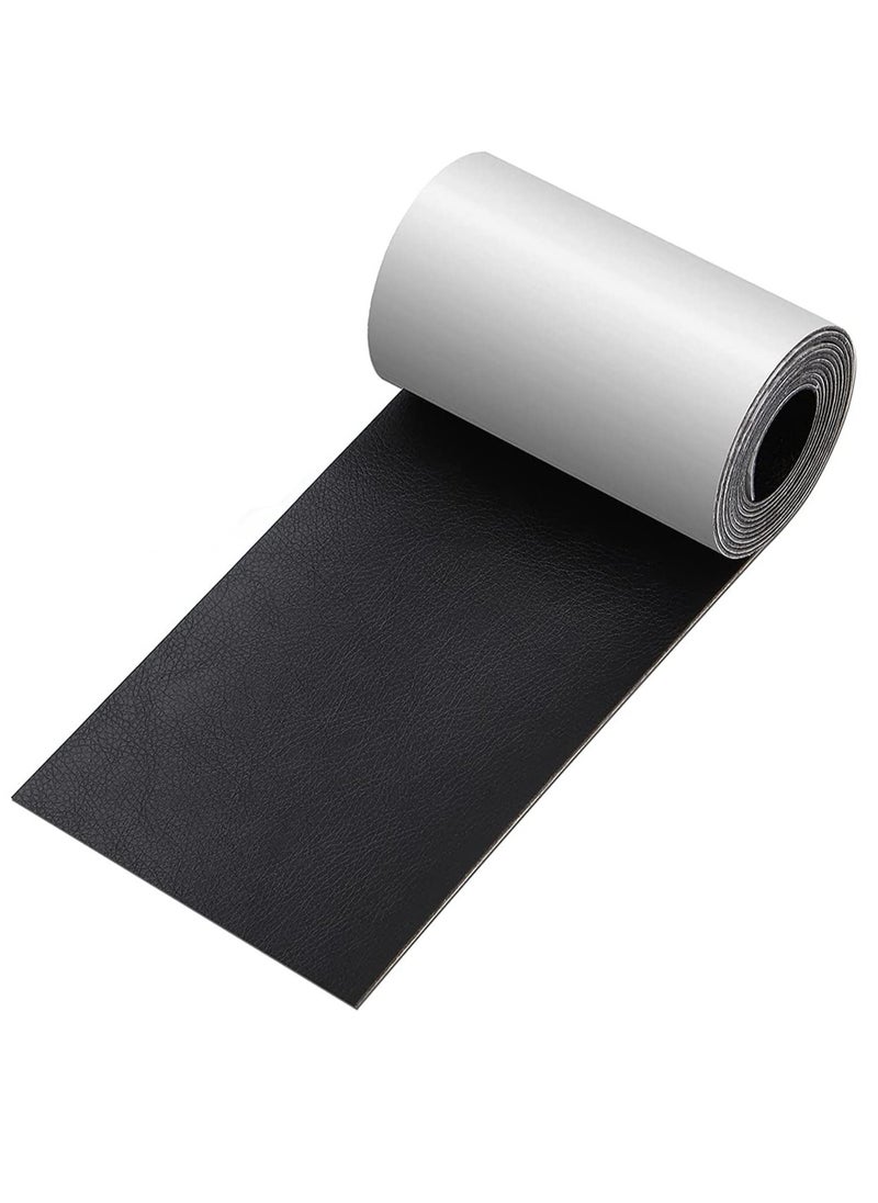 Generic - Leather Tape 3X60 Inch Self Adhesive Leather Repair Patch for Sofas Couch Furniture Drivers Seat Black - Image 1