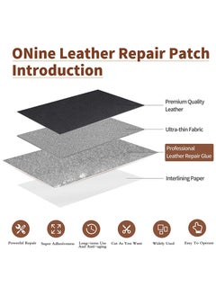 Generic Leather Tape 3X60 Inch Self Adhesive Leather Repair Patch for Sofas Couch Furniture Drivers Seat Black  - Image 2