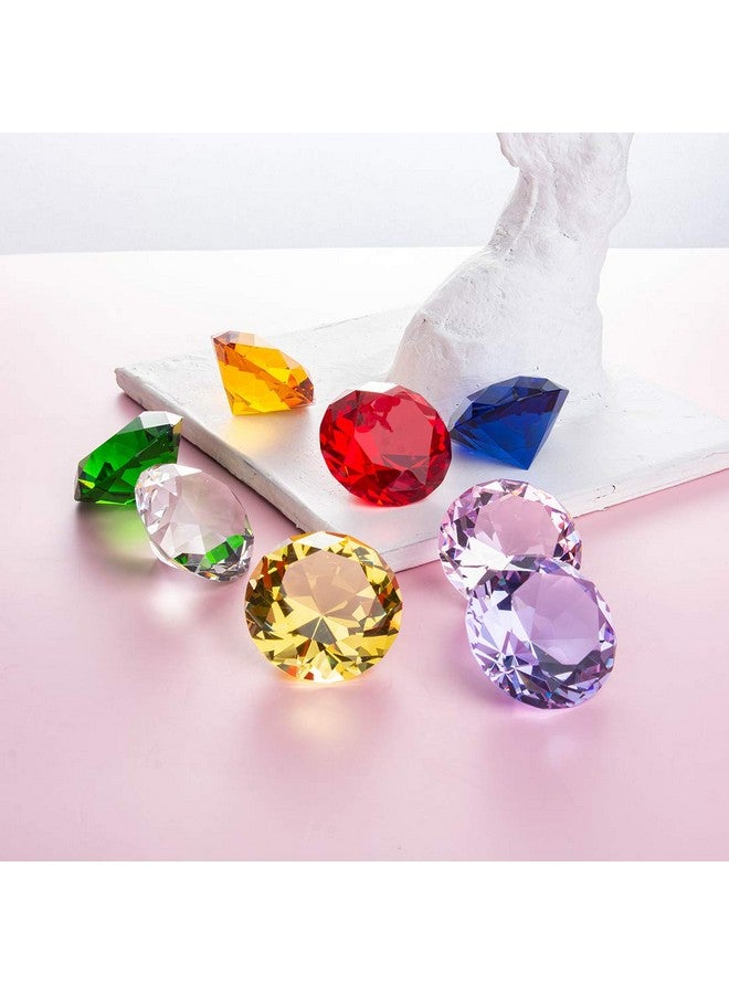 LONGWIN 50mm (2") Crystal Diamond Pirate Gems and Jewels Paperweight Table Decor Multicolor Christmas Centerpiece Gift Idea - Image 5