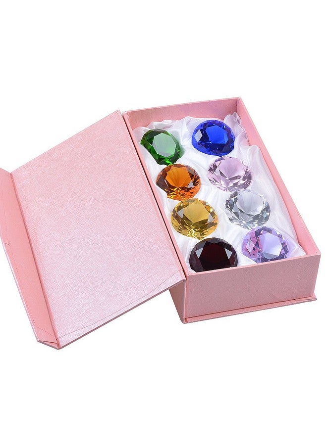 LONGWIN 50mm (2") Crystal Diamond Pirate Gems and Jewels Paperweight Table Decor Multicolor Christmas Centerpiece Gift Idea - Image 1