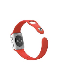 FITIT FITIT Bands for Apple Watch Band match with any Apple Watch Series 3 and Above (41mm 45mm and 49mm cases), Soft Silicone Sport Replacement Strap, Red  - Image 2