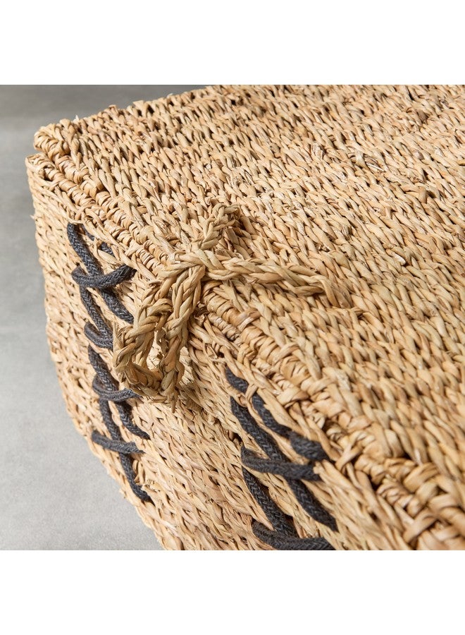 Home Box Naturaloom Stitch Rectangular Trunk with Iron Frame Inside 50 x 34 x 25 cm  - Image 3