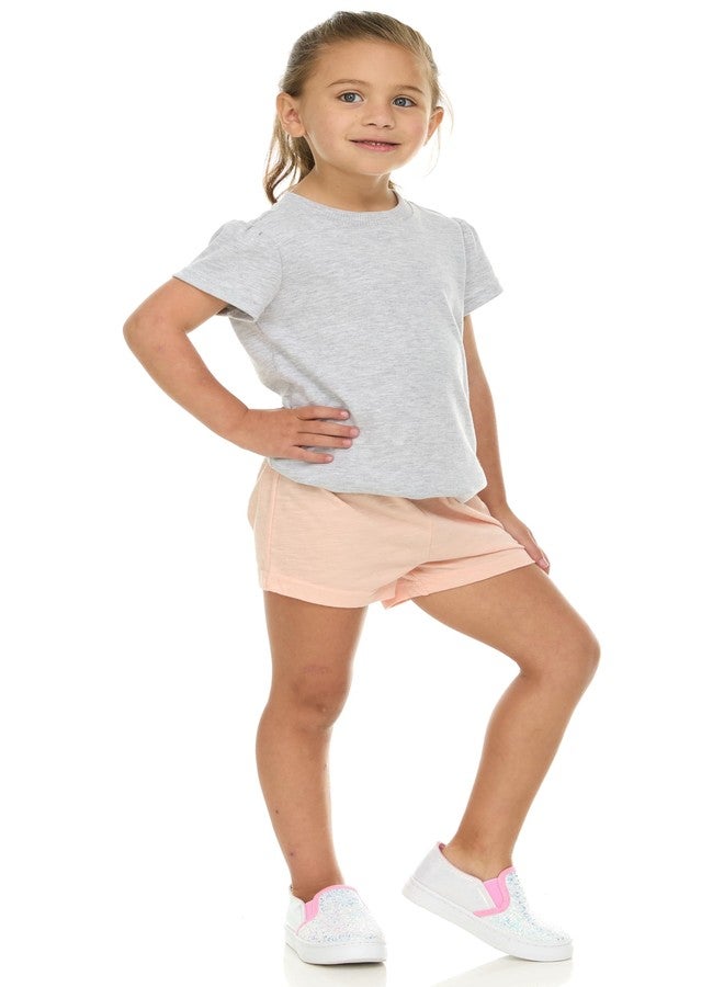 Cudlie 5-Pack Girls' Baby & Toddler Shorts – Comfortable Cotton Blend, Easy Fit, Adorable & Essential Wardrobe - Image 4