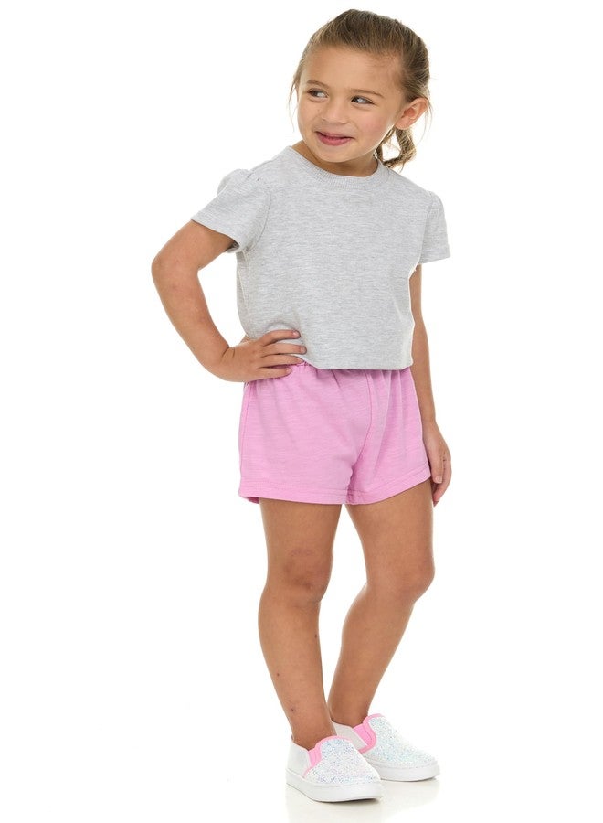 Cudlie 5-Pack Girls' Baby & Toddler Shorts – Comfortable Cotton Blend, Easy Fit, Adorable & Essential Wardrobe - Image 5