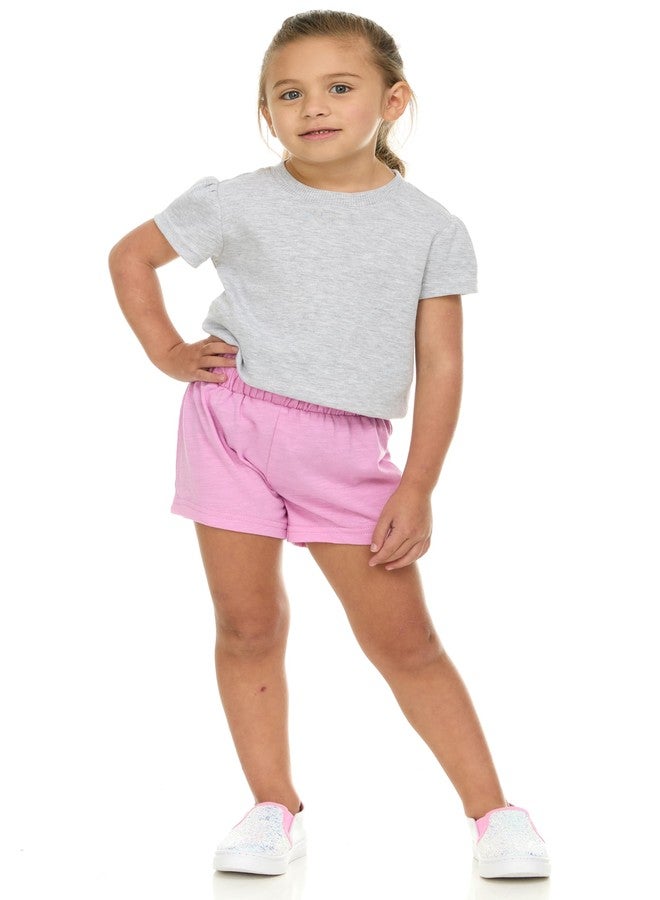 Cudlie 5-Pack Girls' Baby & Toddler Shorts – Comfortable Cotton Blend, Easy Fit, Adorable & Essential Wardrobe - Image 2