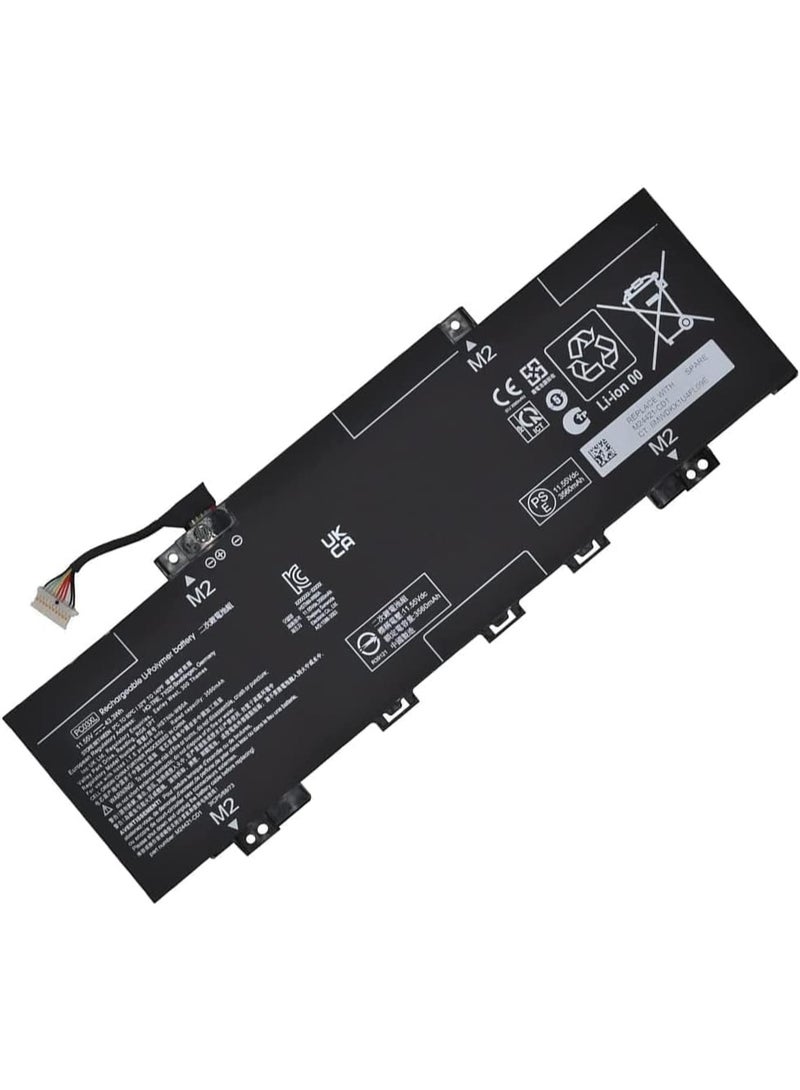 11.55V 43.3Wh PC03XL M24648-005 Battery Compatible for HP Pavilion x360 14 15 Serie, - Image 1