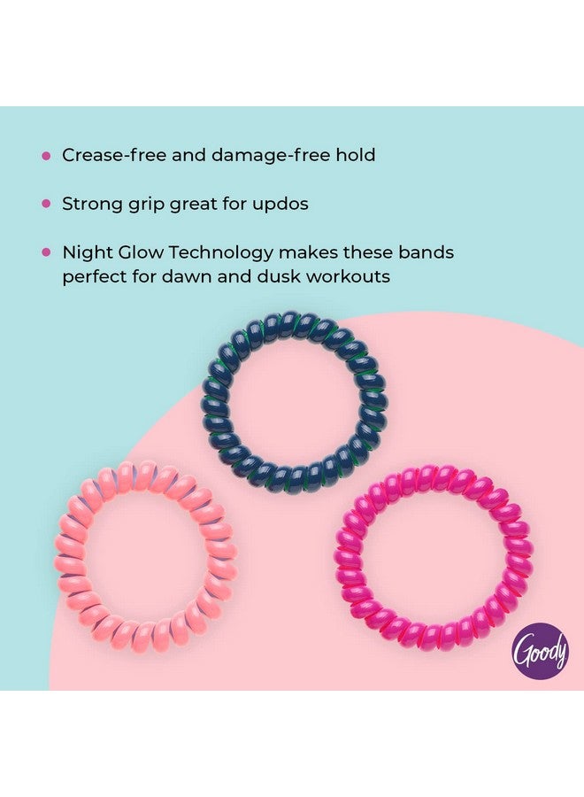 قودي  لفائف شعر جالاكسي الرياضية، عدد 3 من أربطة جيلي متنوعة بدون أسنان للنساء المراهقات والفتيات لتصفيف الشعر والحفاظ عليه آمنًا، إكسسوارات شعر خالية من الألم لجميع أنواع الشعر - Image 3