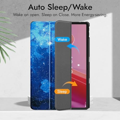 Robustrion Cover for Lenovo Tab M11 Cover Case, Trifold Flip Cover for Lenovo Tab M11 Tablet 11 inch [ Auto Sleep Wake Support] - Stars - Image 3