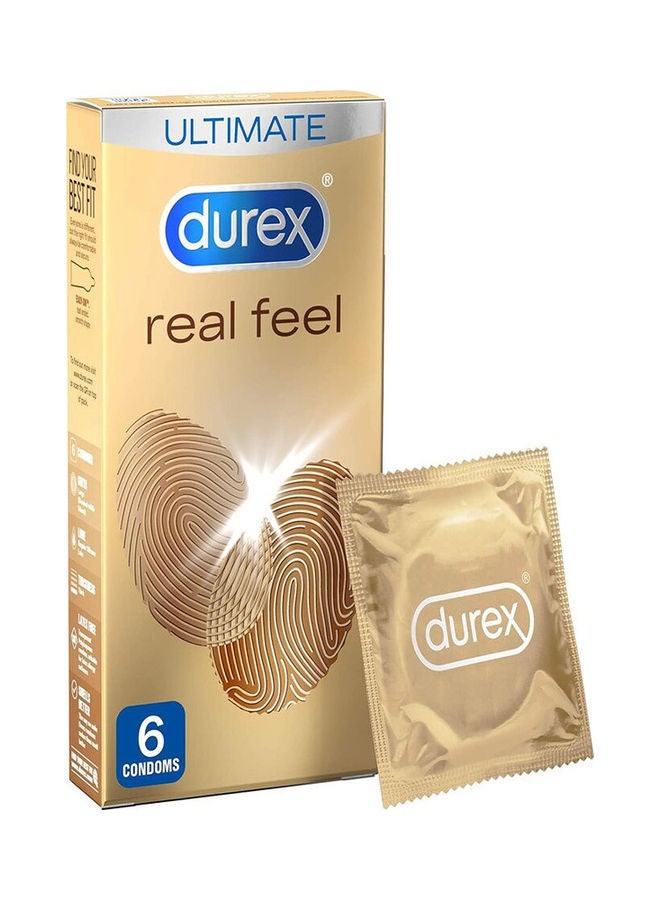 Durex 6-Piece Real Feel Condoms - Image 1