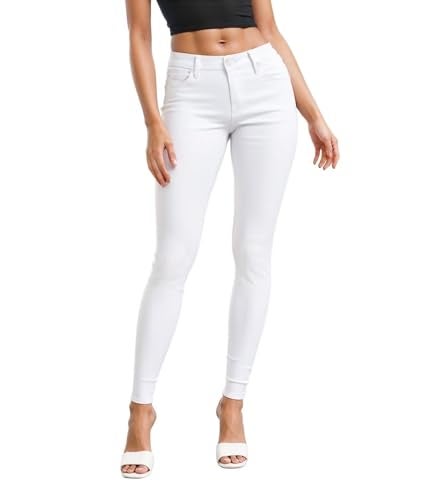 Hybrid & Company Womens Hyper Ultra Stretch Comfy Skinny Leg Work Casual Pants P44876SK White XL - Image 1