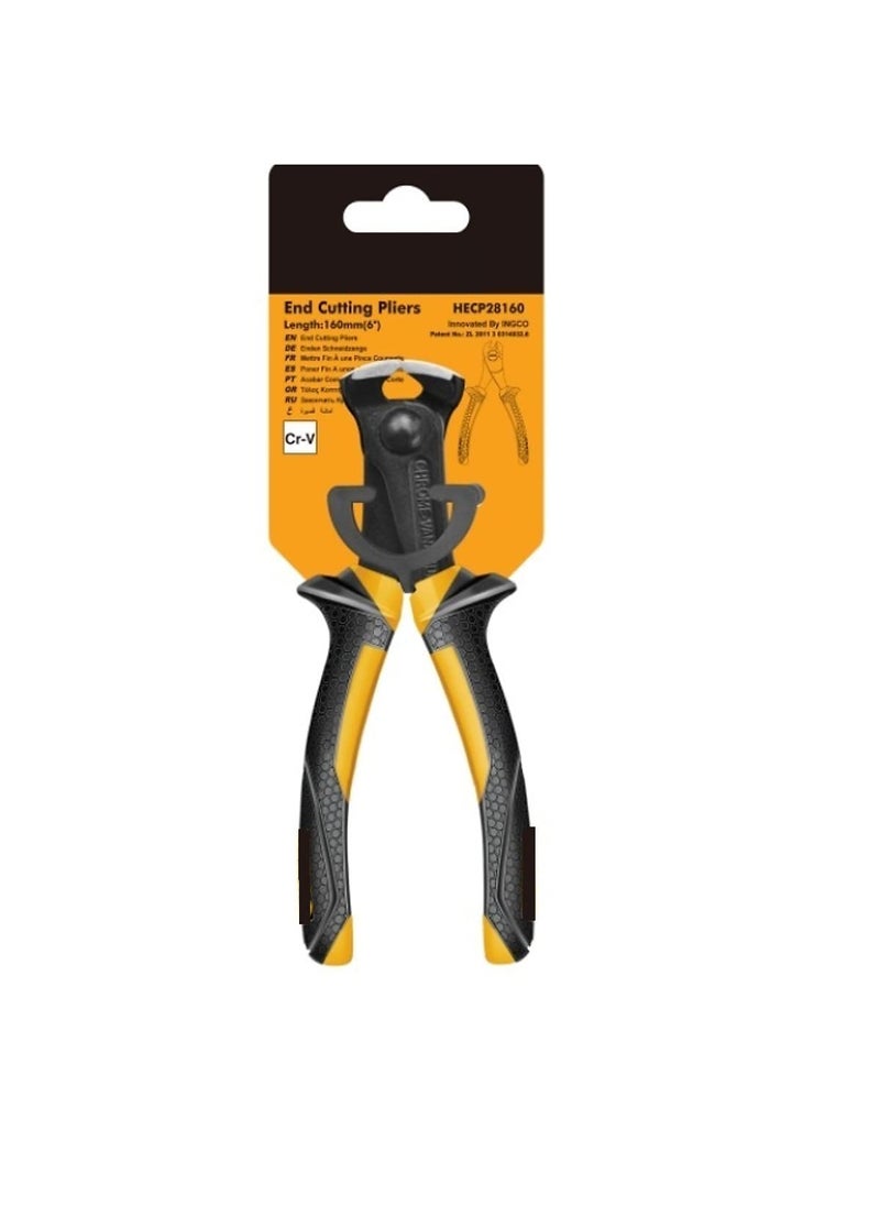 GSK Cut GSK Cut End Cutting Pliers 160mm YellowBlack CrV Steel Black Finish ComfortGrip Handles Perfect for Carpenters Construction Handymen  - Image 2