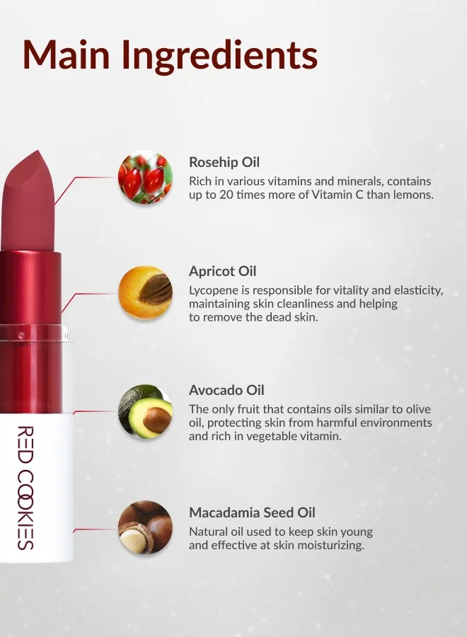 RED COOKIES Korean Marshmallow Powder Lipstick - Shade: A4 Saigon Melo