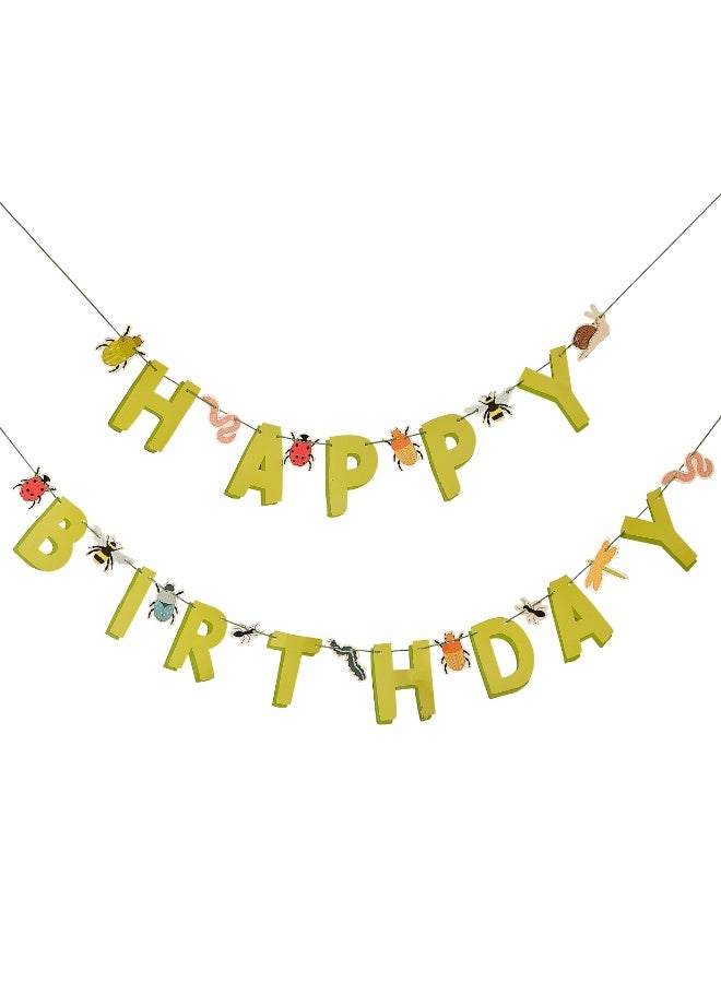 Ginger Ray Bug Party Happy Birthday Bunting - Image 3