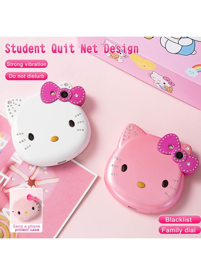 Hello Kitty Kids Phone - Button-Operated Bar-Style Mini Cartoon Phone, Cute & Compact, Portable Calling Device for Pupils  - Image 4