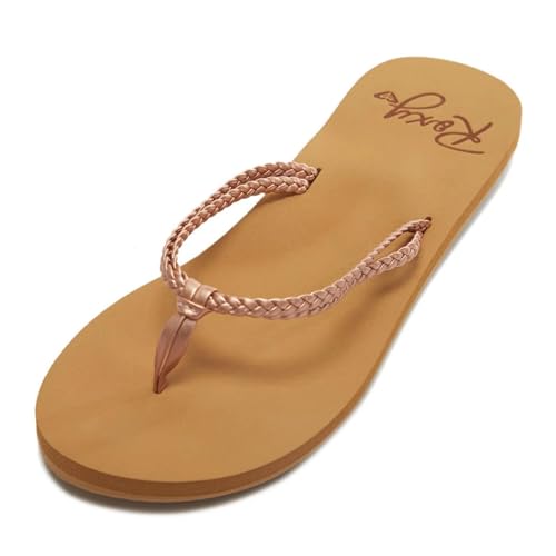 Roxy Women's Costas Beach Sandals, Brown Overflow, 8 - Image 3