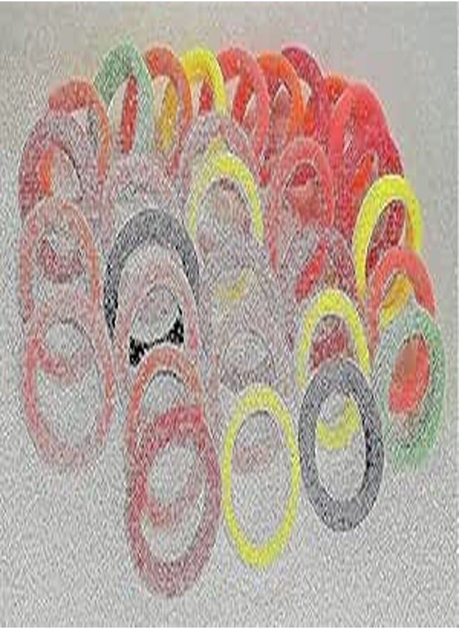 CKK Hair Ties 2.5 Cm - Elastic - Multi Color - Set Of 30-2725611989985 