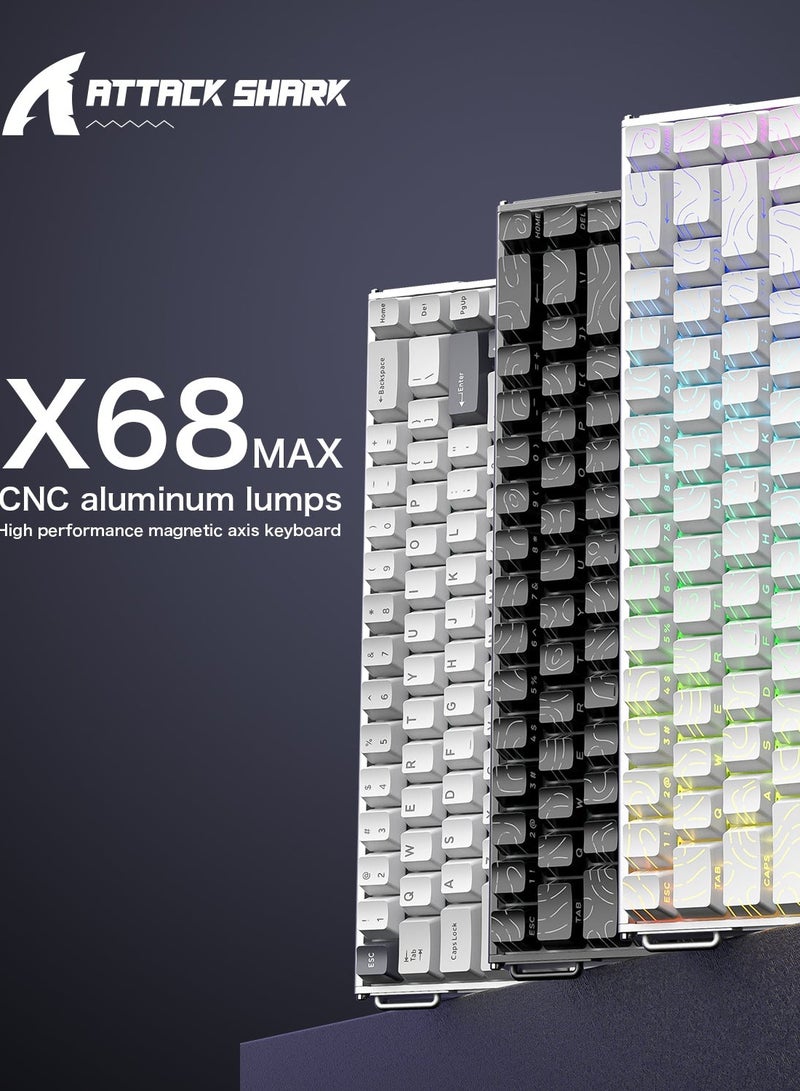 Attack Shark X68MAX Rapid Trigger Aluminum Keyboard Magnetic Switch 60% Wired 8KHz Magnetic Keyboard With 0.005mm RT Accuracy, Support RT/Snap Tap/DKS/MT/TGL  - Image 5