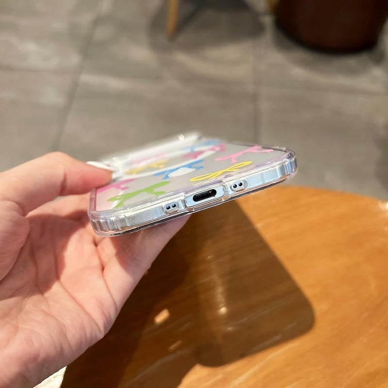 Bow Case for iPhone 17 Pro Max with Magsafe, Clear Colorful | Built-in Magnets, Cute Slim Clear Aesthetic Pattern Pretty Phone Case for Women Girl Kid, Anti-Yellowing Translucent Cover - Image 5