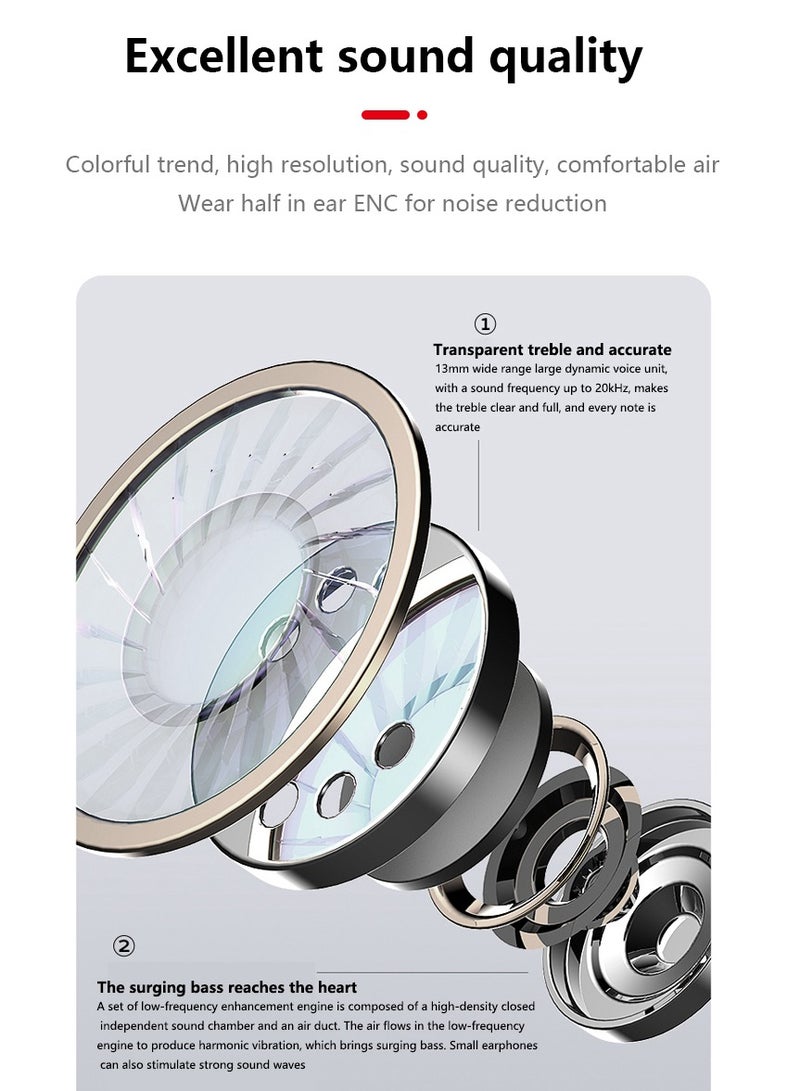 SAB D32 wireless Bluetooth earphones - built-in microphone/automatic pairing - Image 2