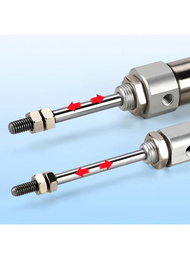 Mini Double Acting Pneumatic Air Cylinder Stainless Steel Single Rod Magnetic 10mm Bore 15mm Stroke - Image 4