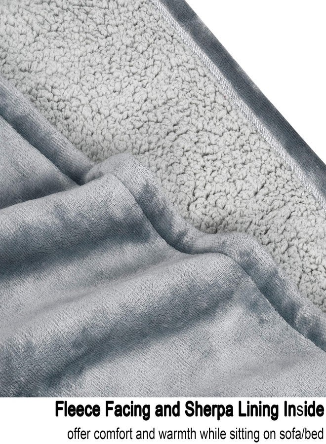 Solaris Cat Wearable Blanket Hoodie for Kids - Warm Soft Gift, Oversized Cozy Sherpa Fleece Sweatshirt Pullover for Teens, Girls, Boys, Large Pocket, Gray - Image 4