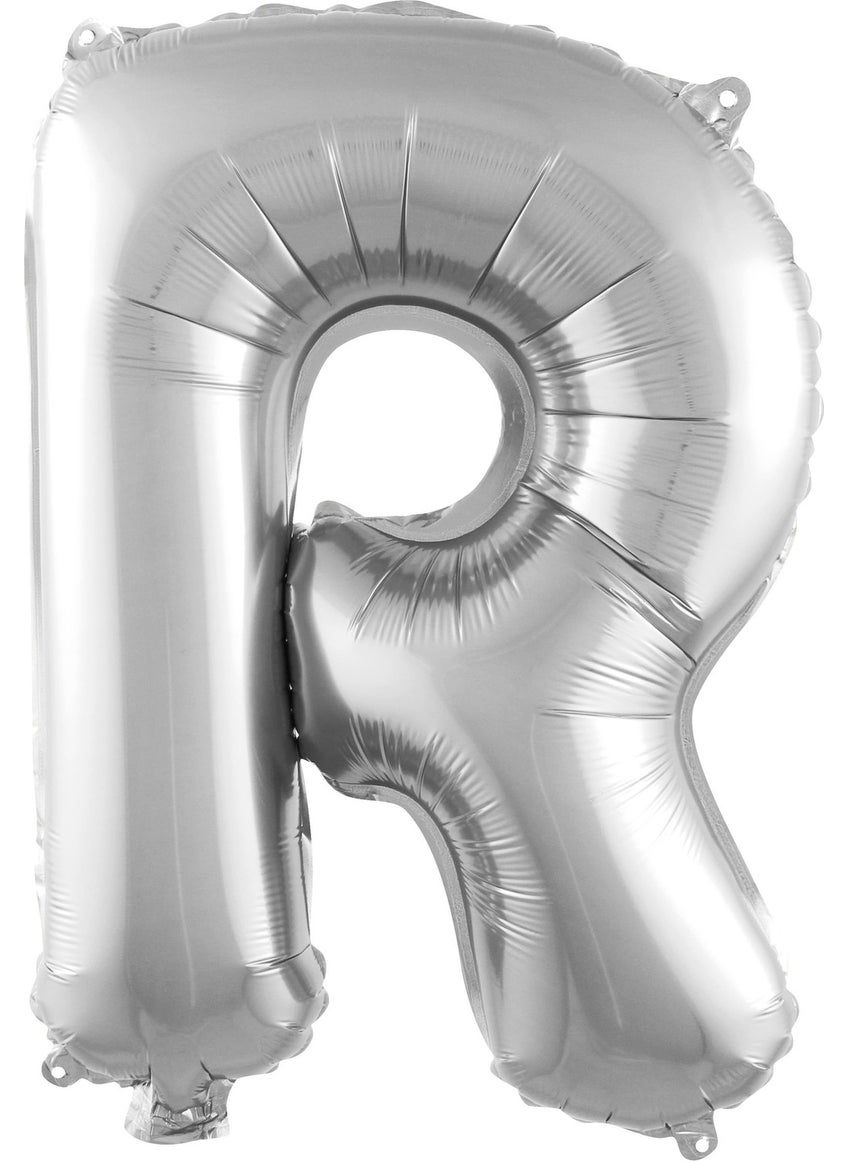 FN - Silver Foil Balloon Letter R 16" - Image 1