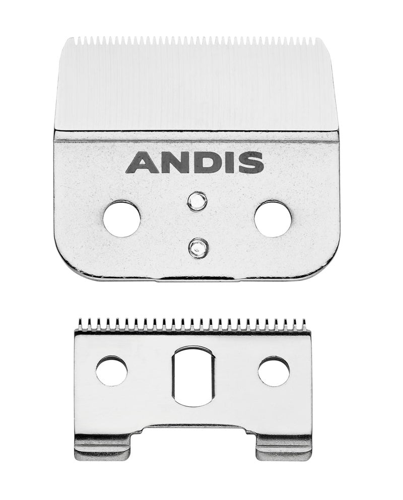 Andis 04604 Outliner II Trimmer Replacement Blade  Made of Stainless and Carbon Steel CloseCutting Square Blade Deep Tooth Blade for Crisp Outlines  Designs  for GO  GTO Trimmers Silver
