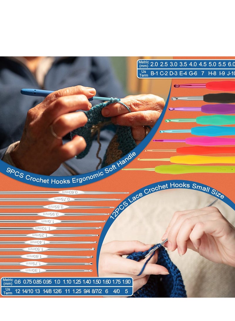 KASTWAVE Crochet Kit Beginners - Starter Kit with 15 Colors Yarn, 71PCS Crochet Set for Kids/Adults.Crochet Kit with Cat Canvas Tote Bag, Full Crochet Accessories & Instructions - Image 3