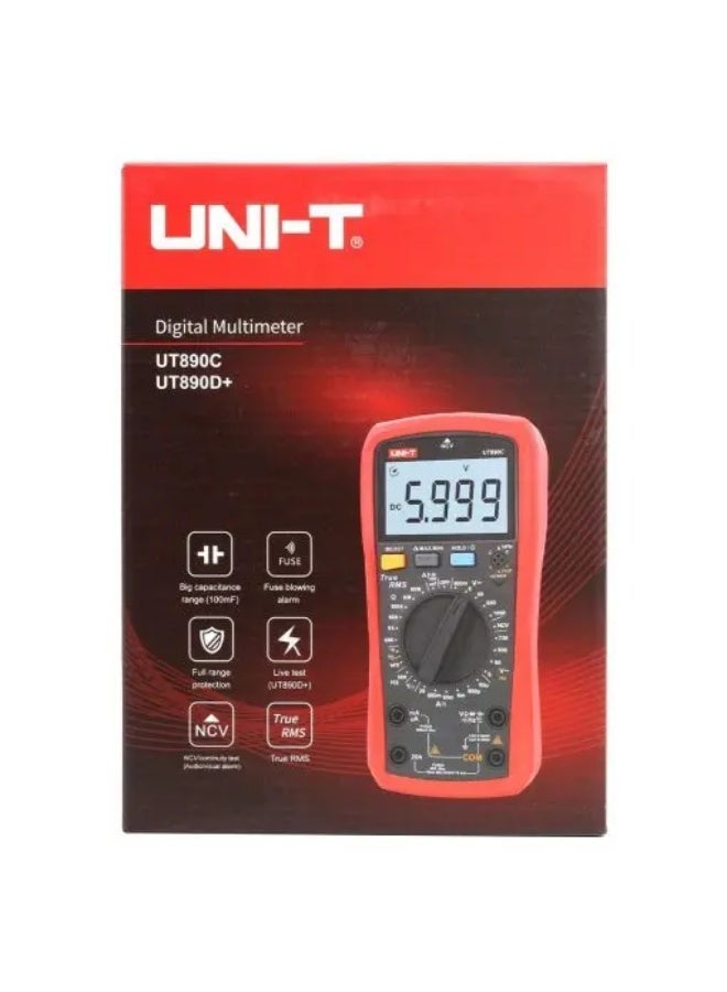 UNI-T Uni T Digital Multimeter AC/DC Voltage AC/DC Current 20A Resistance Capacitance Frequency Temp - Image 2