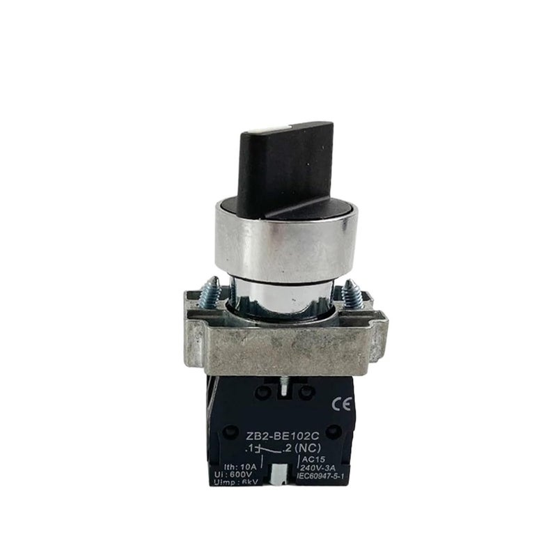 XB2 BD33 مفتاح دوار اختياري 20 قطعة 22 مم 2 3 موقف قفل لحظي إعادة ضبط 1NO 2NO 1NO1NC - Image 1