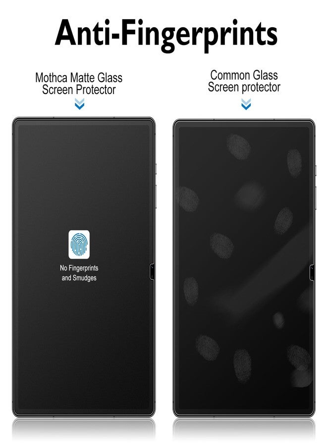 موثكا واقي شاشة زجاجي غير لامع من موثكا لجهاز جالاكسي تاب إس 10 بلس/إس 9 بلس/إس 9 إف إي بلس مقاس 12.4 بوصة، مع إطار سهل التركيب، زجاج مقوى مضاد للوهج وبصمات الأصابع لجهاز تاب إس 10 بلس/إس 9 إف إي بلس/إس 9 بلس، ناعم الملمس. - Image 4