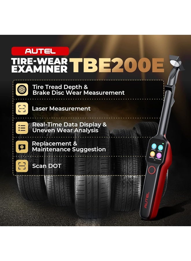 Autel TPMS Tool MaxiTPMS TBE200E, Tire Depth & Disc Wear Laser Examiner - Image 2