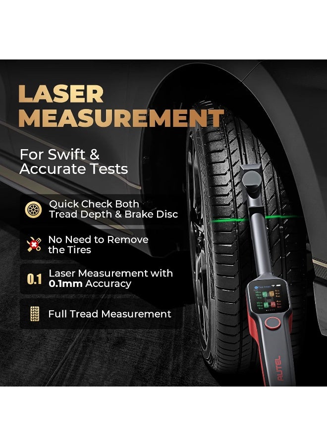 Autel TPMS Tool MaxiTPMS TBE200E, Tire Depth & Disc Wear Laser Examiner - Image 3
